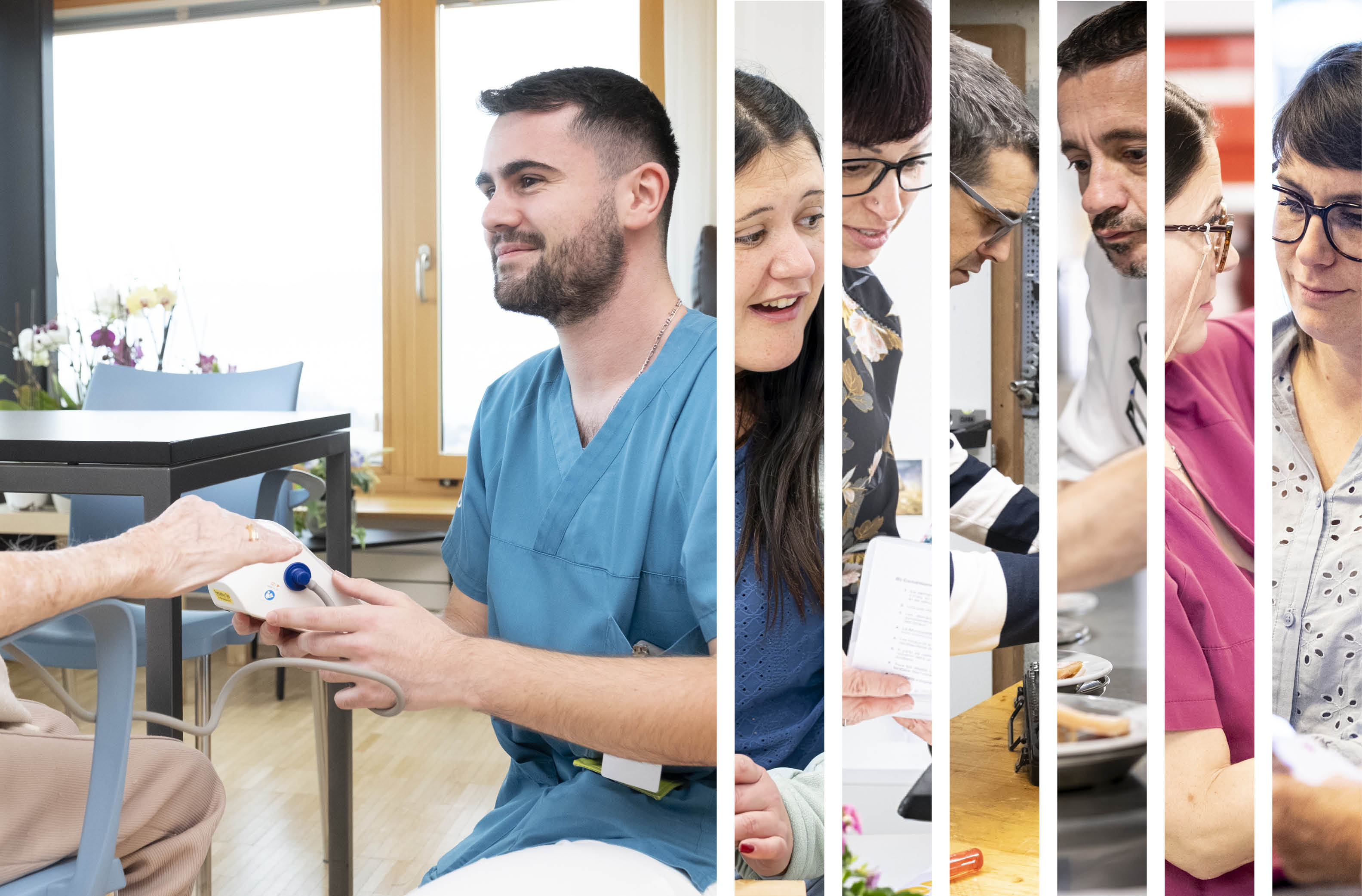 Personnes âgées participant à une activité de bricolage